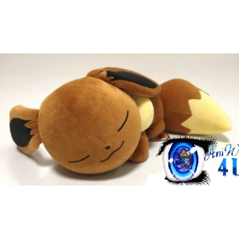 authentic Pokemon center plush Eevee sleeping +/- 61cm (long)